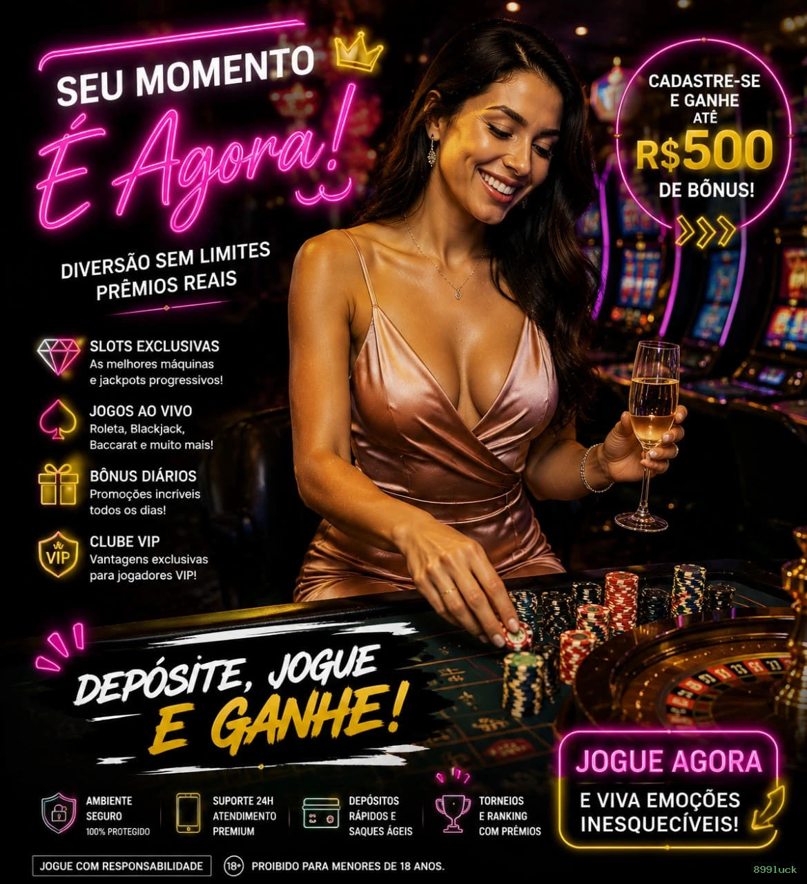 Imagem promocional do cadastro da 899luck